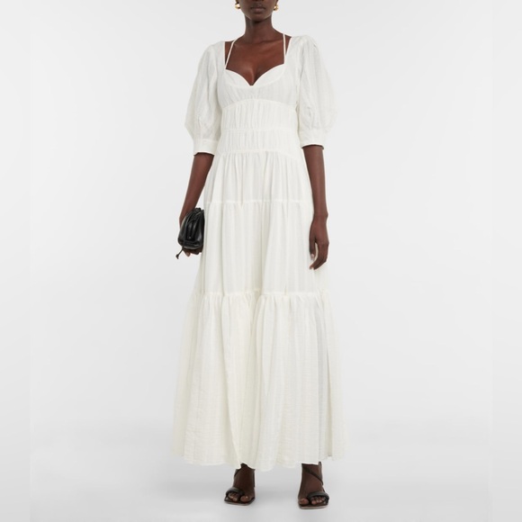 Jonathan Simkhai Dresses & Skirts - Jonathan Simkhai White Puff-Sleeve Maxi Dress